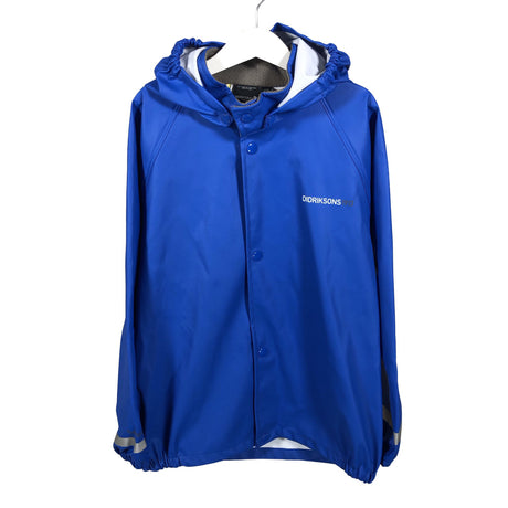 Unisex Didriksons - Rain jacket, size 134 - 140 - Blue ()
