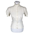 Unisex Tiia Vanhatapio - Short-sleeved blouse, size 36 - Natural white ()