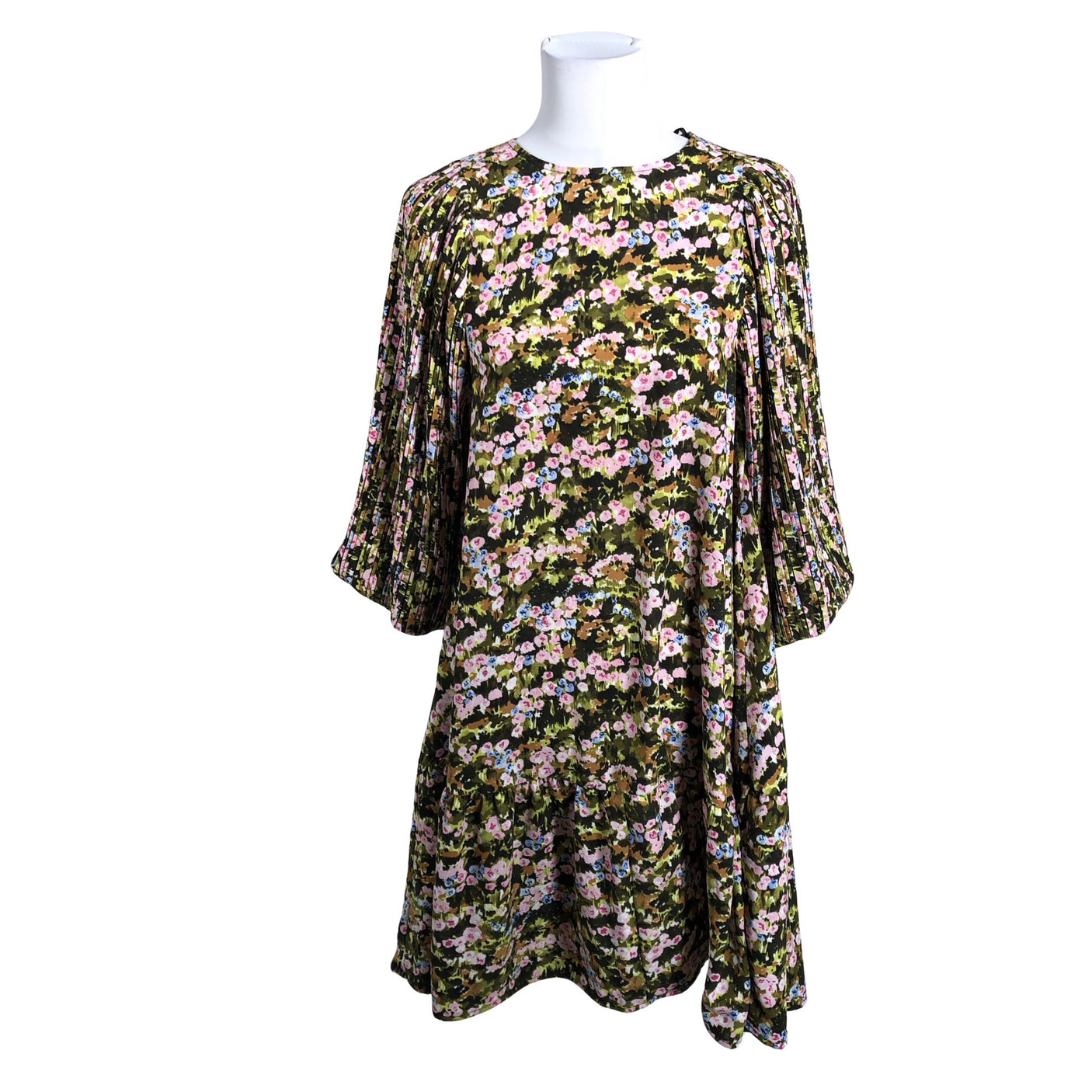 Unisex Selected - Schiffon dress, size 34 - Green (3)