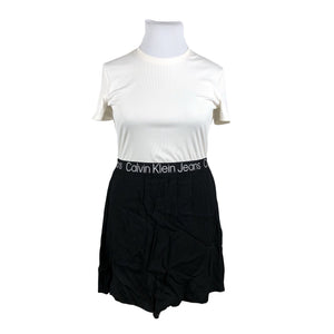Unisex Calvin Klein Jeans - Tricot dress, size 42 - Natural white (1)