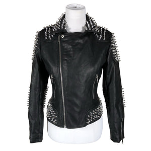 Unisex little lies - Leather jacket, size 36 - Black (3)