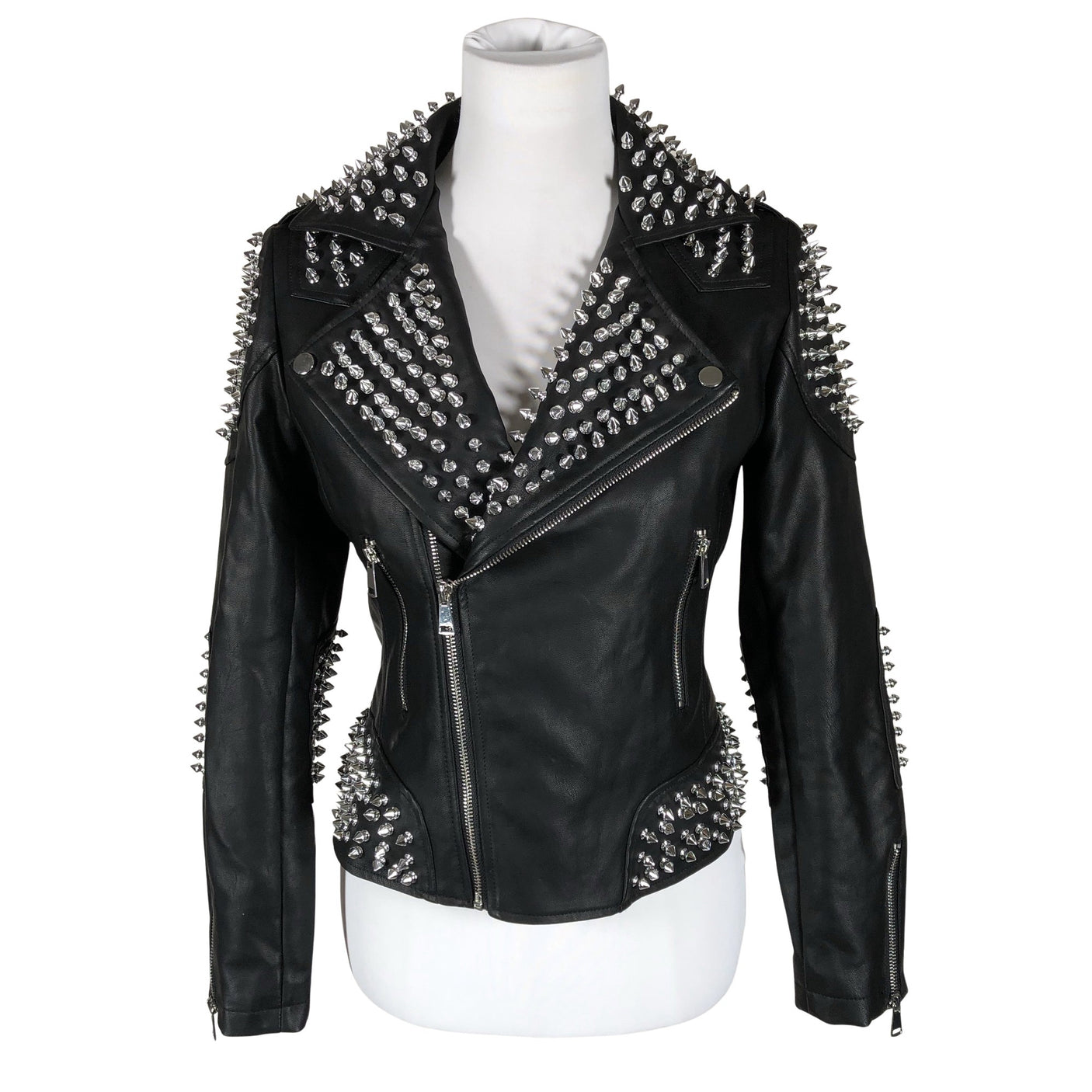 Unisex little lies - Leather jacket, size 36 - Black (1)
