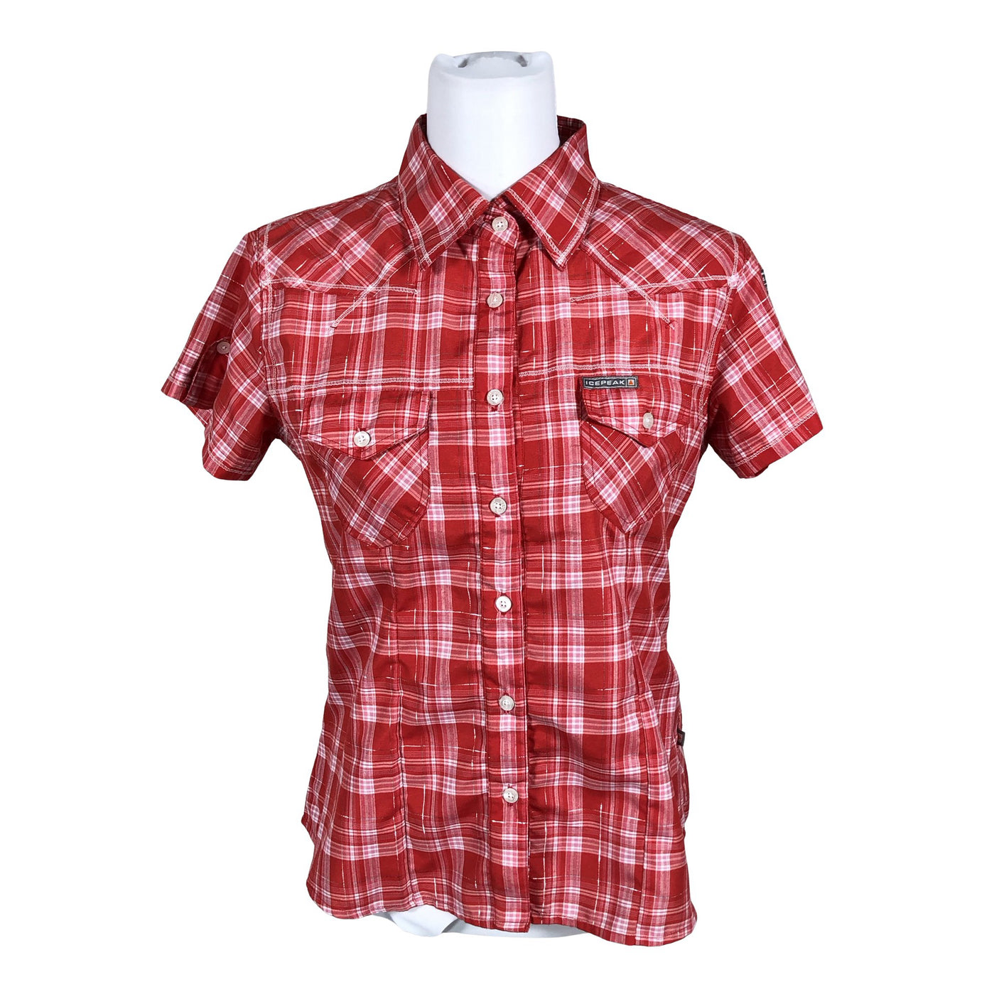 Unisex Icepeak - Short-sleeved blouse, size 40 - Red (1)
