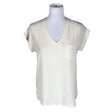Unisex Shana - Short-sleeved blouse, size 38 - Natural white ()