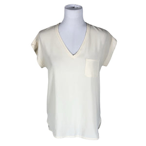 Unisex Shana - Short-sleeved blouse, size 38 - Natural white (1)