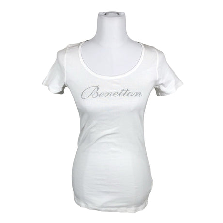 Unisex Benetton - T-shirt, size 38 - White ()