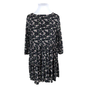 Unisex Even&Odd - Schiffon dress, size 42 - Black (1)