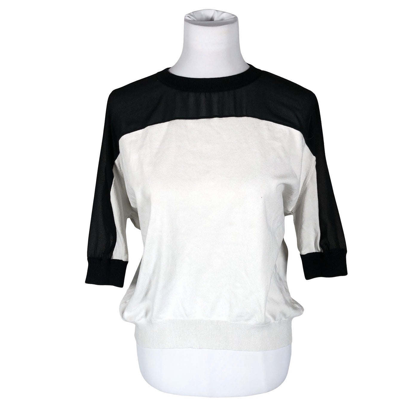 Unisex Karen Millen - Short-sleeved blouse, size 38 - Black (1)