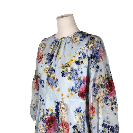 Unisex Hobbs - Schiffon dress, size 40 - Light blue (2)