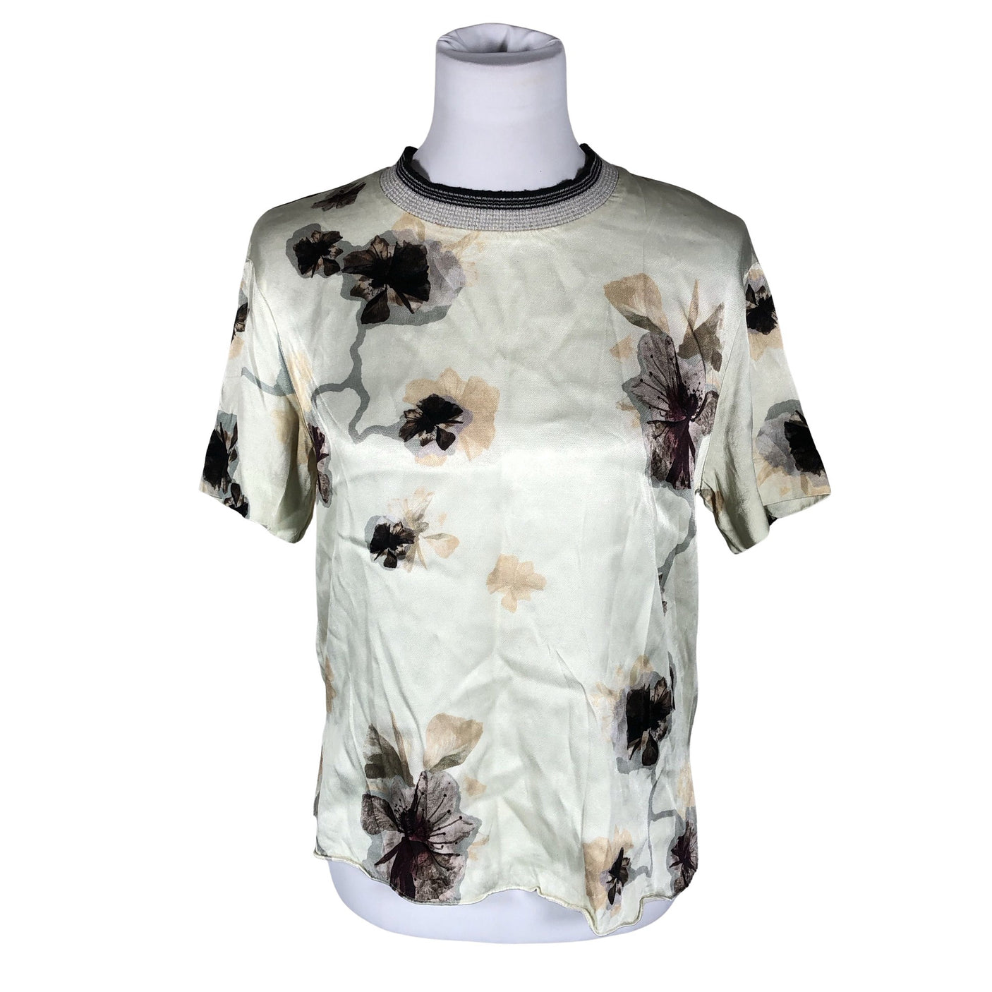 Unisex by Malene Birger - Short-sleeved blouse, size 34 - Yellow (1)