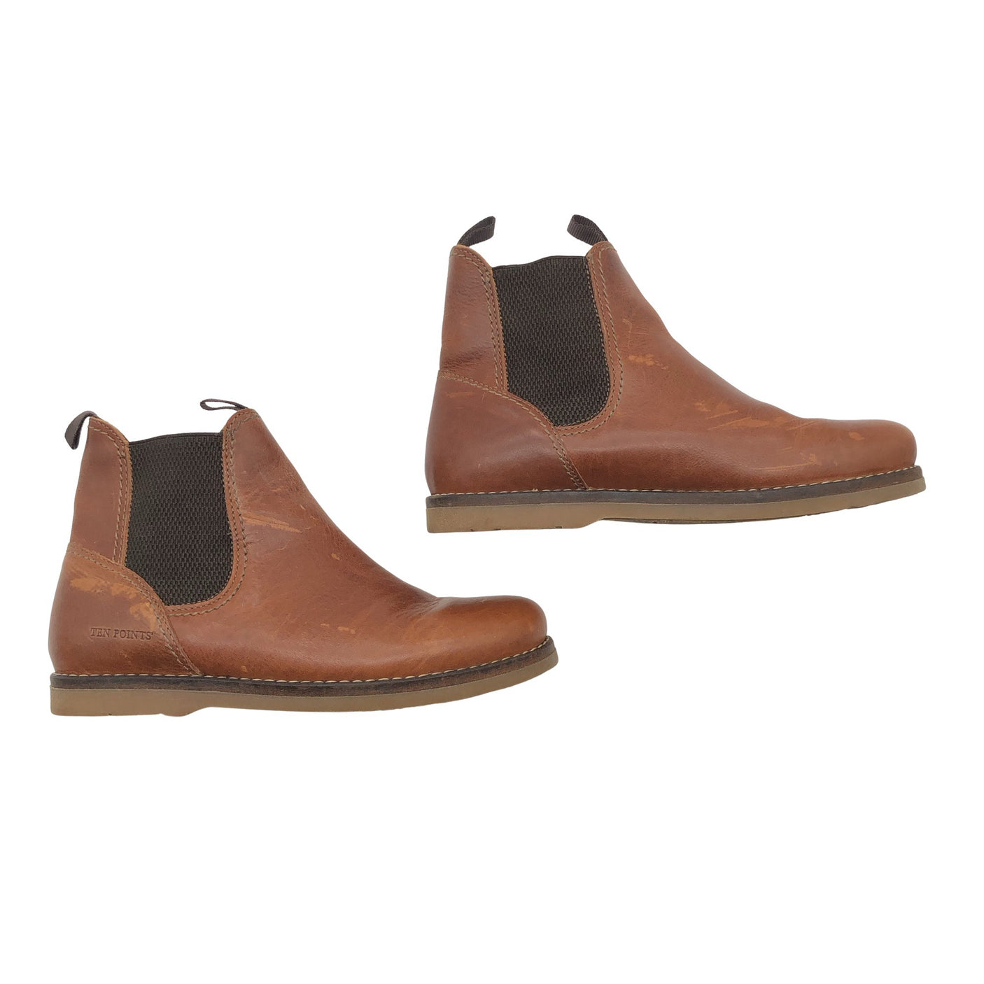 Unisex Ten Points - Ankle boots, size 39 - Brown (1)