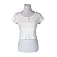 Unisex Uniqlo - T-shirt, size 38 - White ()