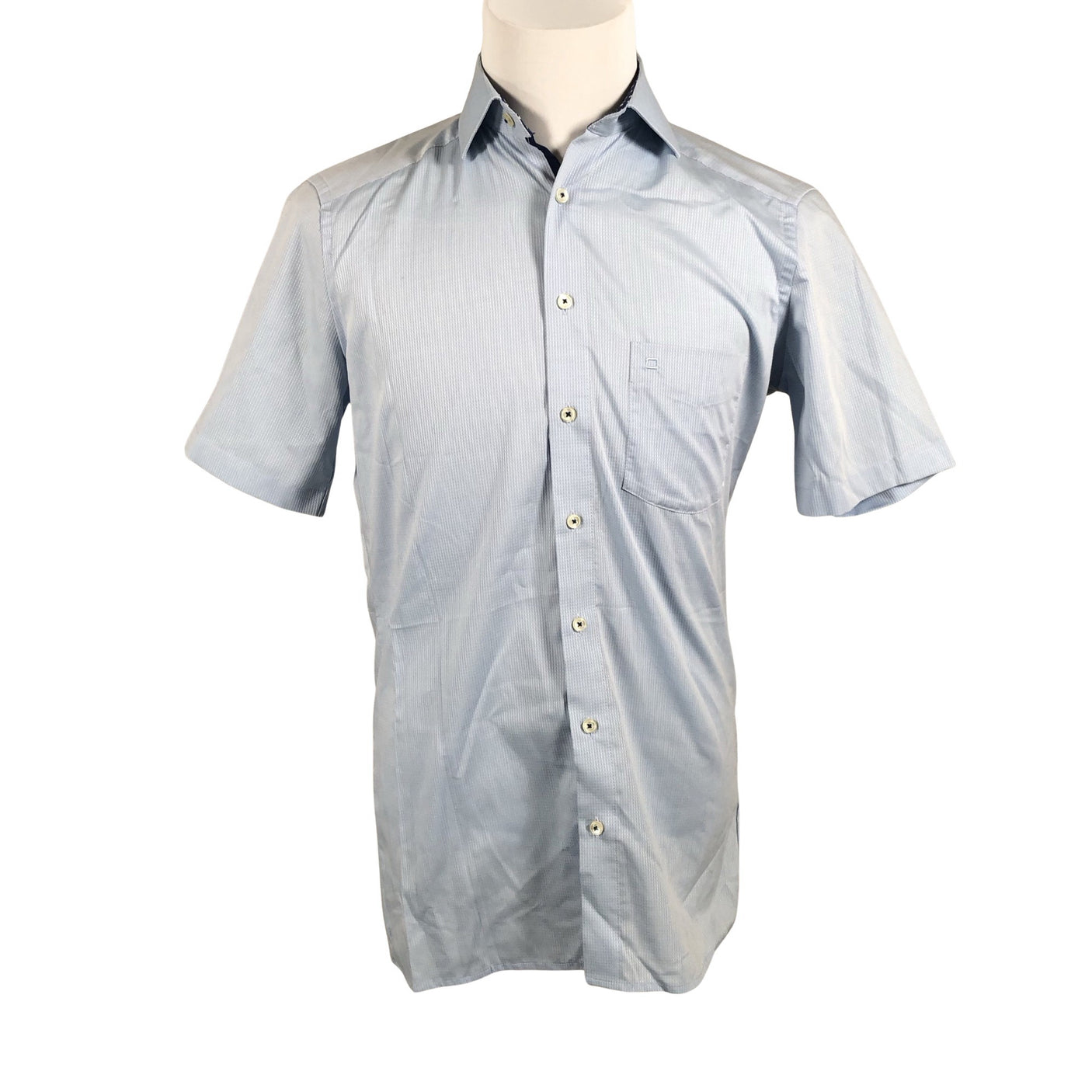 Unisex Olymp - Collared shirt, size 36 - Light blue (1)