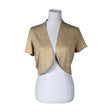 Unisex Ann Taylor - Knit bolero jacket, size 40 - Beige ()