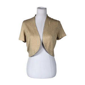 Unisex Ann Taylor - Knit bolero jacket, size 40 - Beige (1)