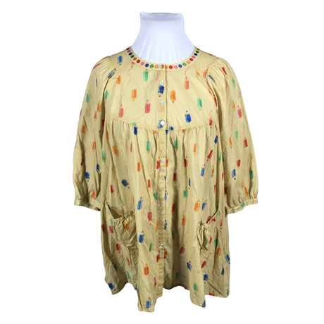 Unisex Gudrun Sjöden - Schiffon tunic, size 42 - Yellow ()