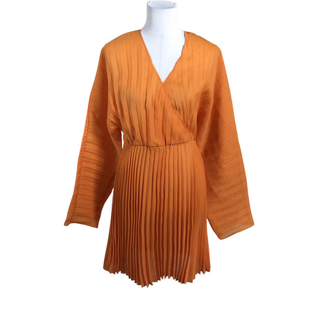 Unisex Samsoe&Samsoe - Schiffon dress, size 38 - Orange ()