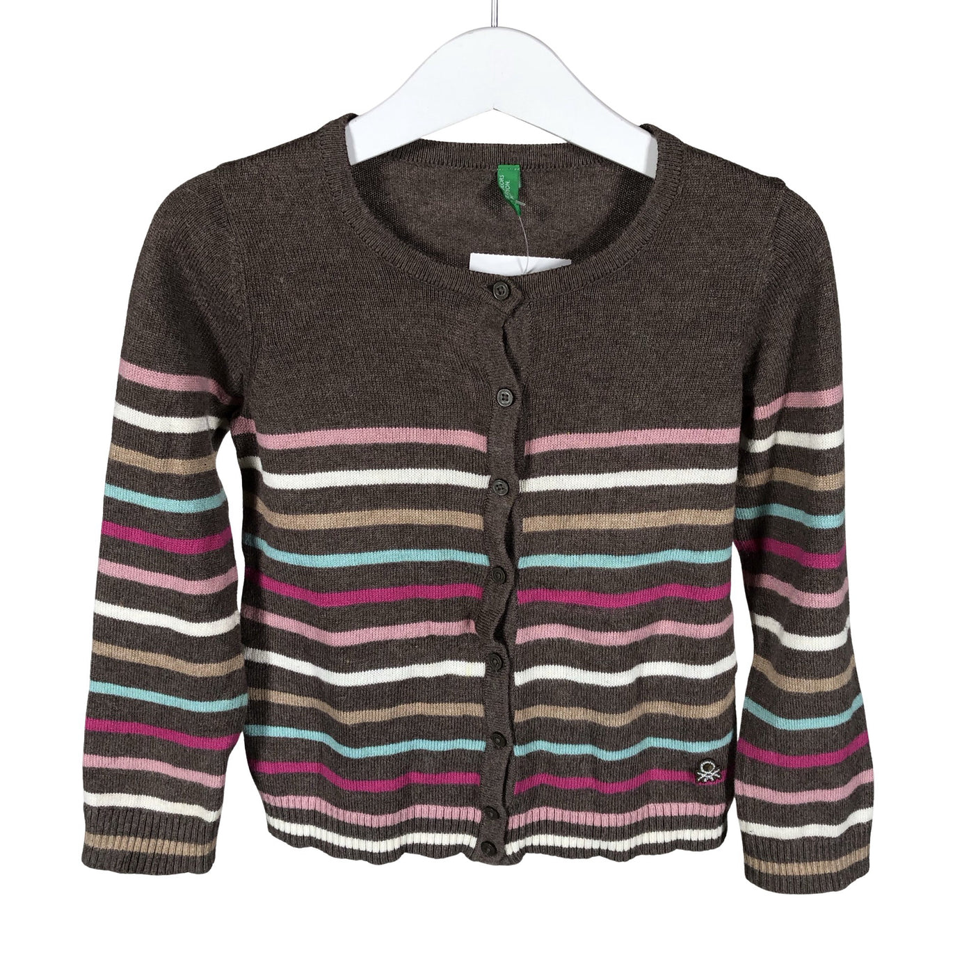 Unisex Benetton - Cardigan, size 104 - 110 - Brown (1)