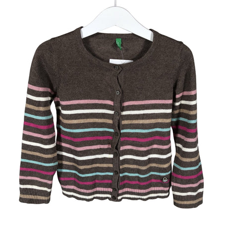Unisex Benetton - Cardigan, size 104 - 110 - Brown ()
