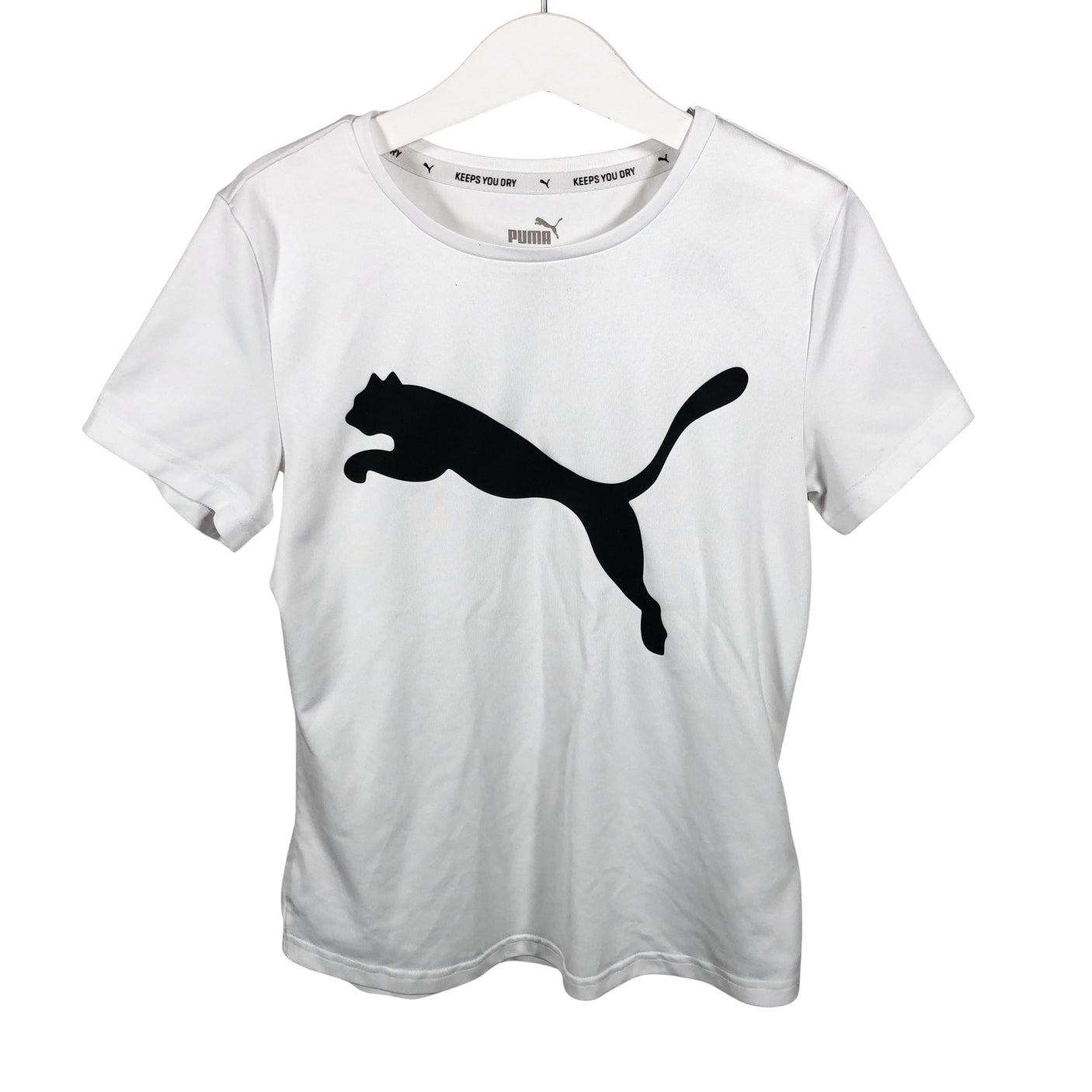 Unisex Puma - Sports shirt, short sleeve, size 146 - 152 - White (1)