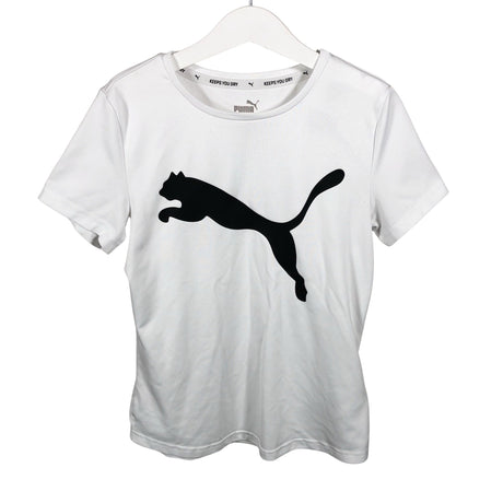 Unisex Puma - Sports shirt, short sleeve, size 146 - 152 - White ()