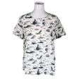 Unisex Benetton - Short-sleeved blouse, size 40 - White ()
