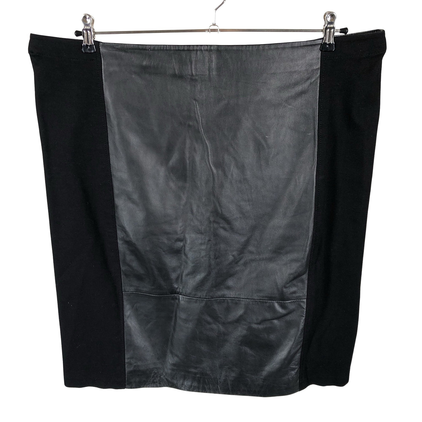 Unisex Global - Leather skirt, size 48 - Black (1)
