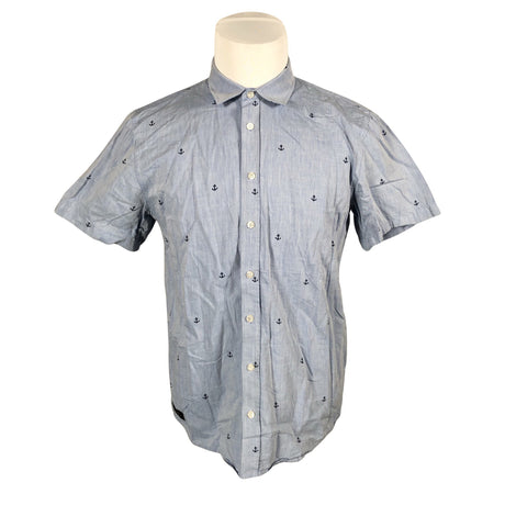 Unisex Makia - Collared shirt, size L - Light blue ()