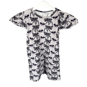 Unisex Handmade - Tricot dress, size 122 - 128 - Gray (1)