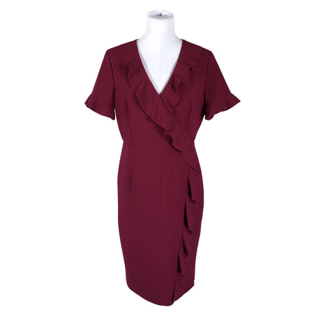 Unisex French Connection - Sheath dress, size 40 - Wine red ()