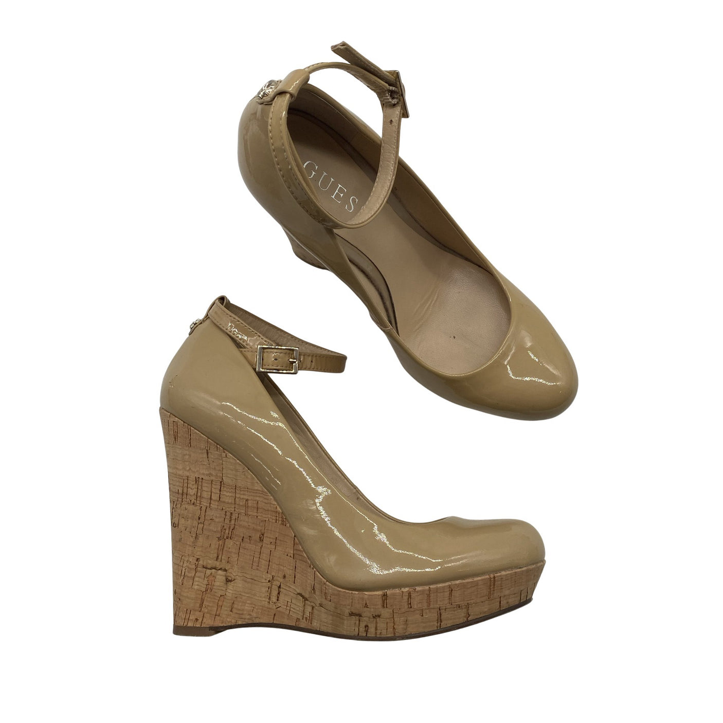 Unisex Guess - Wedge heel shoes, size 36 - Beige (1)