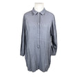 Unisex Zizzi - Schiffon dress, size 44 - Light blue ()