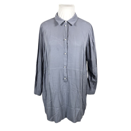 Unisex Zizzi - Schiffon dress, size 44 - Light blue ()