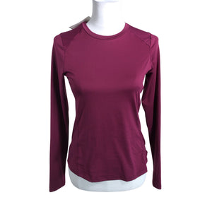 Unisex Soc - Sports shirt, long sleeve, size 36 - Wine red (1)