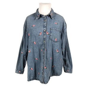 Unisex Zizzi - Denim shirt, size 46 - Blue (1)