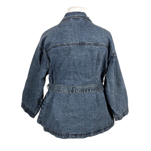 Unisex Zizzi - Denim jacket, size 46 - Blue (2)