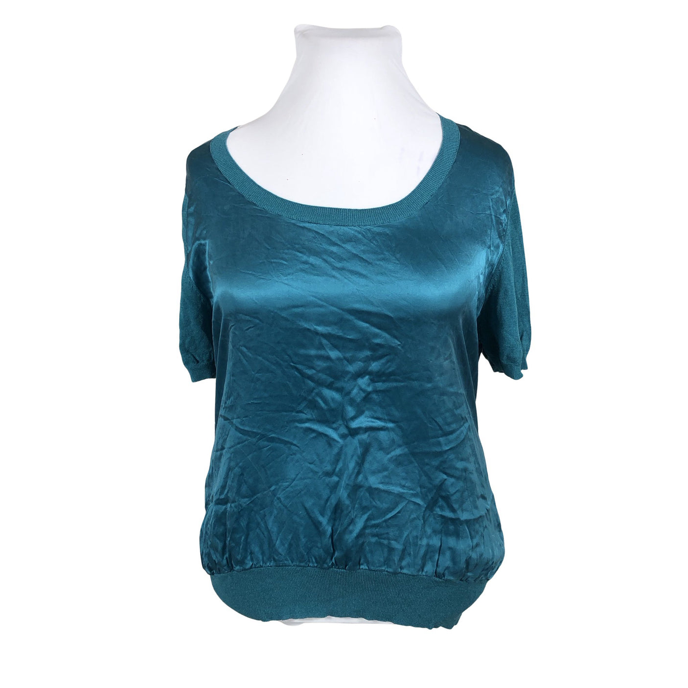 Unisex Elena Miro - Short-sleeved blouse, size 42 - Blue (1)