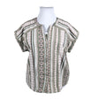Unisex Cream - Short-sleeved blouse, size 42 - Green ()