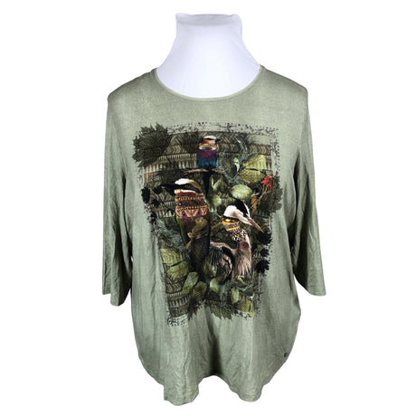 Unisex Gerry Weber - Tricot tunic, size 48 - Green ()