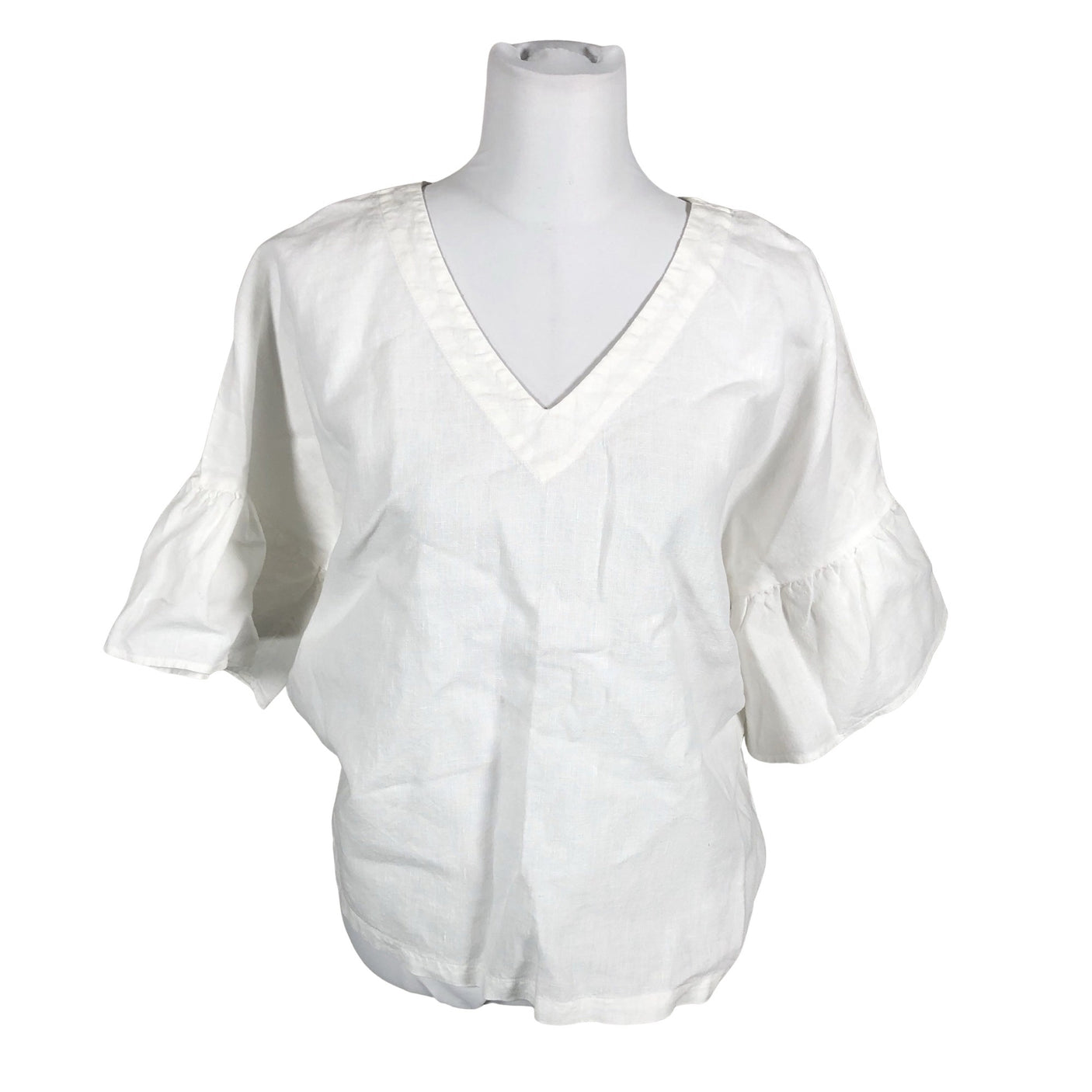 Unisex Nanso - Short-sleeved blouse, size 38 - White (1)