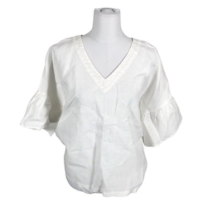Unisex Nanso - Short-sleeved blouse, size 38 - White (1)
