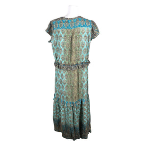 Unisex Last Queen Paris - Maxi dress, size 40 - Turquoise (2)