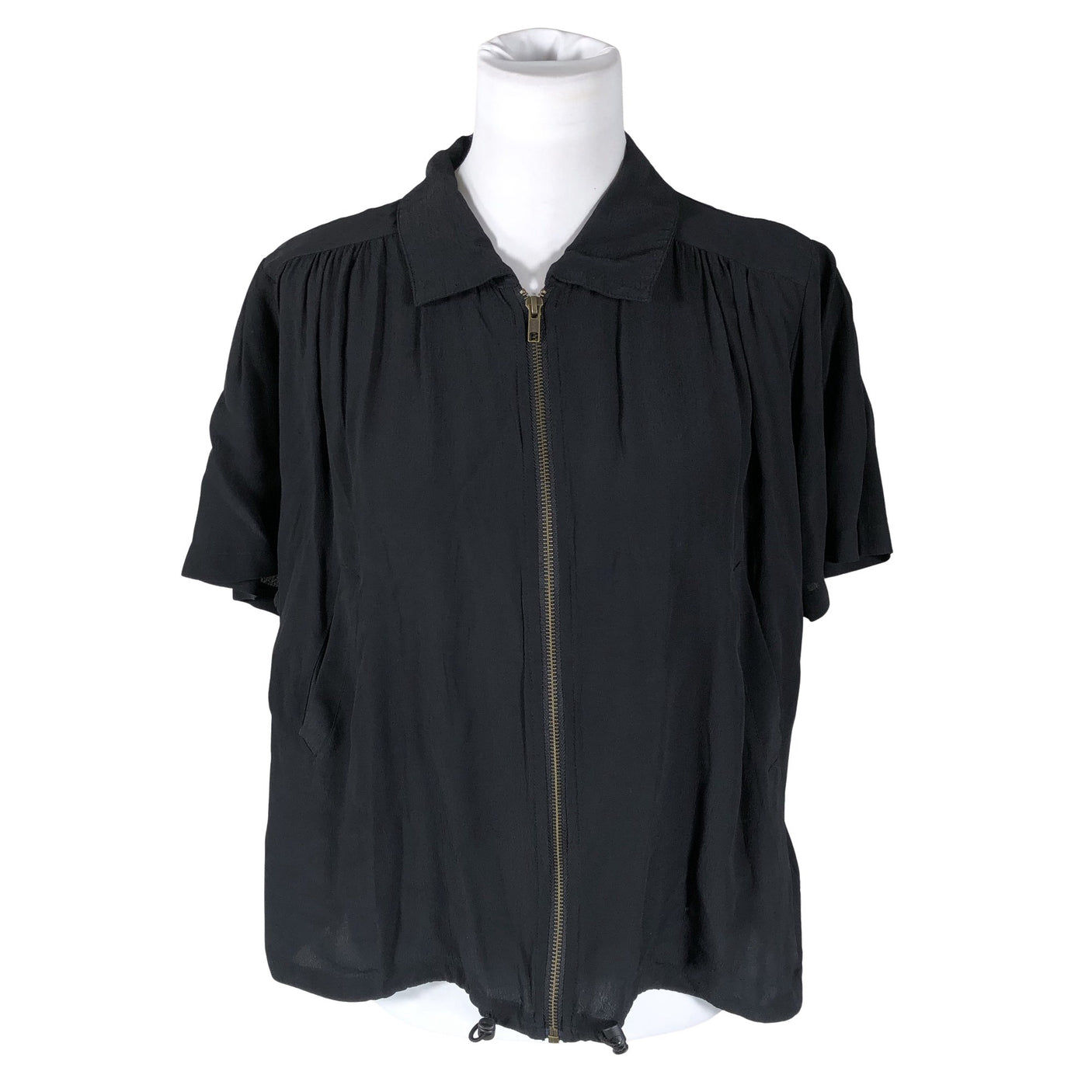 Unisex Nü - Short-sleeved blouse, size 40 - Black (1)