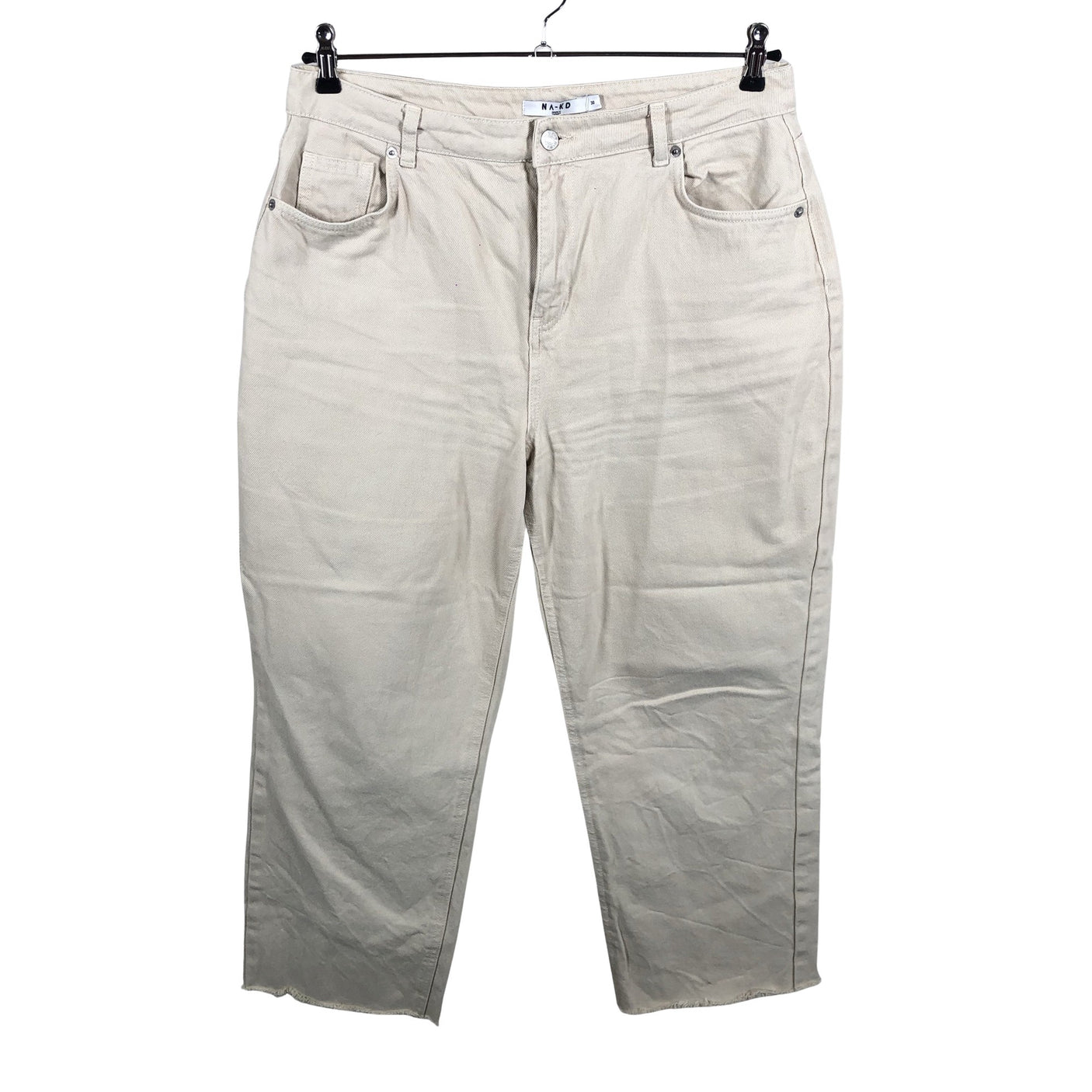 Unisex Na-KD - Jeans, size 38 - Beige (1)