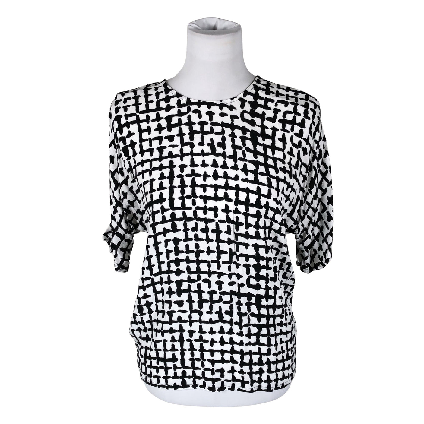 Unisex Marimekko - Short-sleeved blouse, size 36 - White (1)
