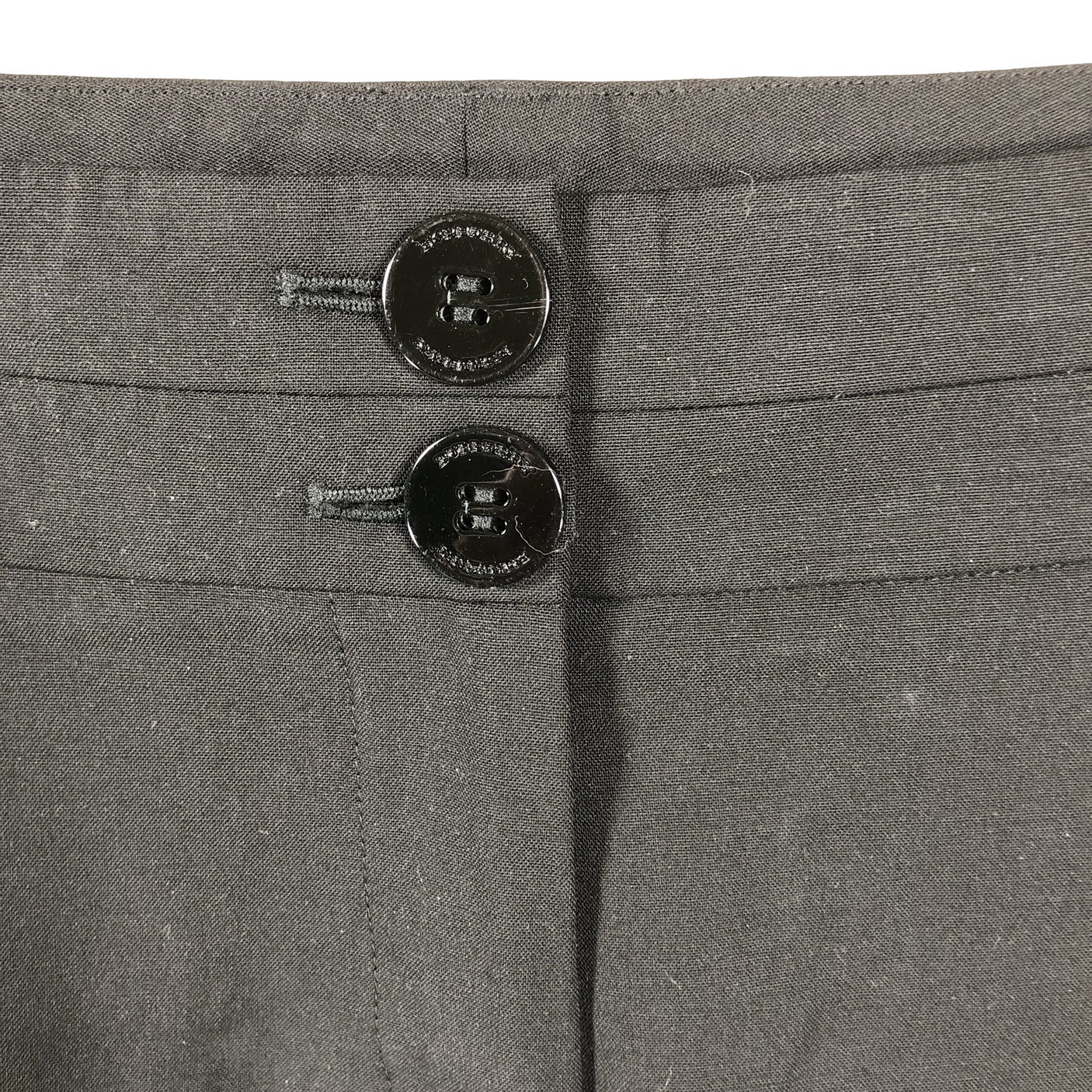 Unisex Burberry - Straight leg trousers, size 38 - Black (3)
