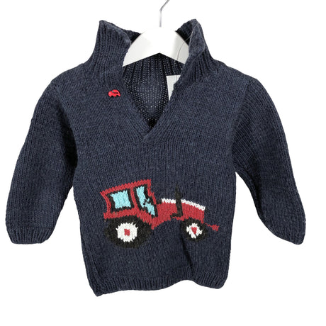 Unisex Handmade - Sweater, size 92 - 98 - Blue ()