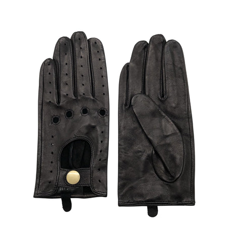 Unisex Pia Rossini - Leather gloves, size Ei kokoa - Black ()