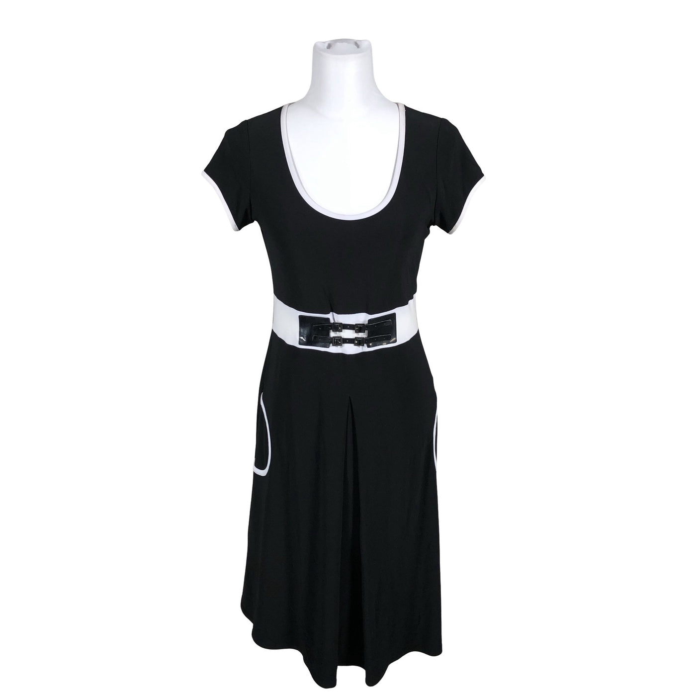 Unisex Joseph Ribkoff - Tricot dress, size 36 - Black (1)