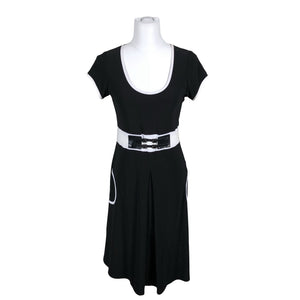 Unisex Joseph Ribkoff - Tricot dress, size 36 - Black (1)